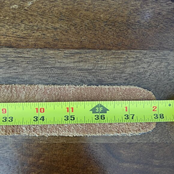 Montana SilverSmiths Cowboy/Cowgirl Initial Oval Silver Belt Buckle Leather Belt - Picture 14 of 14